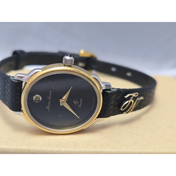 Maurice Lacroix women's quartz watch swiss made 18k gold electroplated runs - Picture 1 of 7